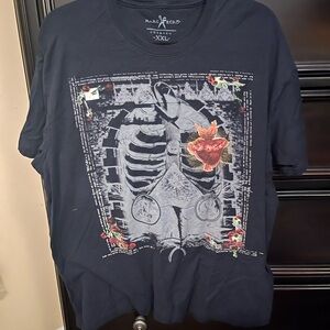 Marc Ecko Men's Navy Anatomical Graphic Tee